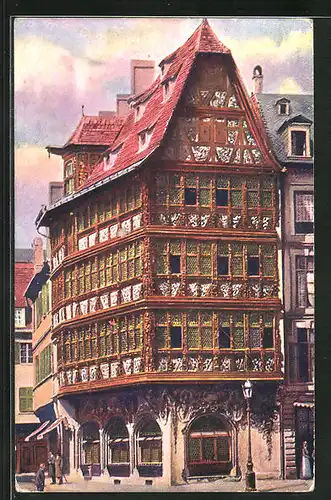 Künstler-AK Strasbourg, Maison Kammerzell