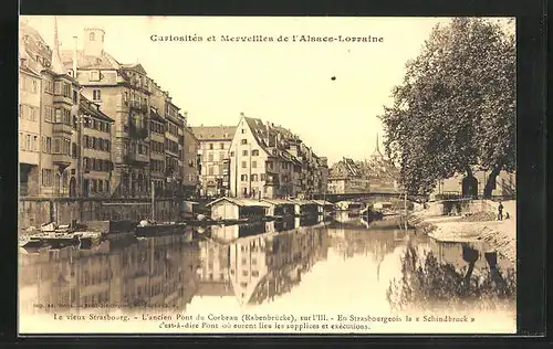 AK Strasbourg, l'ancien Pont du Corbeau