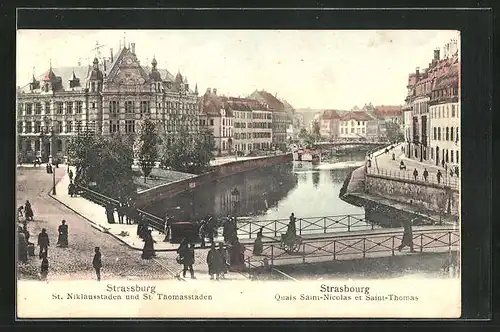 AK Strasbourg, Quais Saint-Nicolas et Saint-Thomas