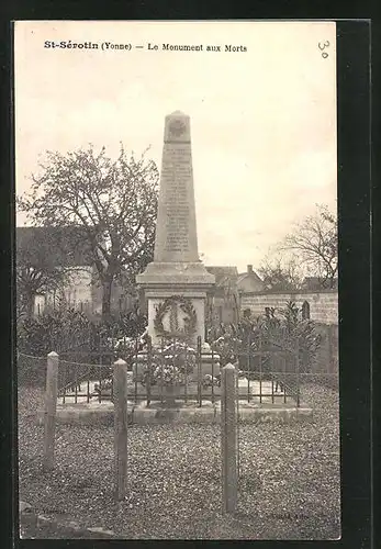 AK St-Sèrotin, Le Monument aux Morts