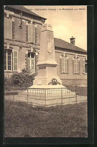 AK Fontaines, Le Monument aux Morts