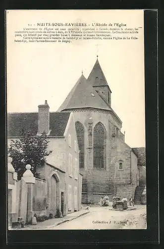 AK Nuits-sous-Ravières, L`Abside de l`Eglise