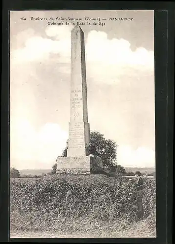 AK Fontenoy, Colonne de la Bataille de 841