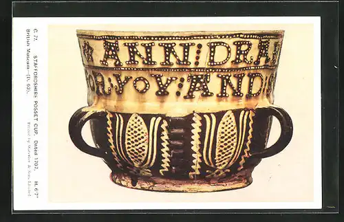 AK British Museum, Staffordshire Posset Cup 1707