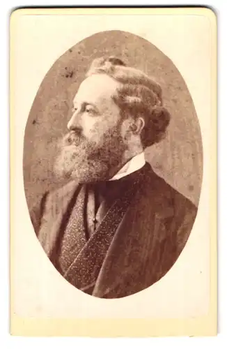 Fotografie J. B. Rottmayer, Trieste, Via S. S. Martiri 1, Portrait stattlicher Herr mit Vollbart