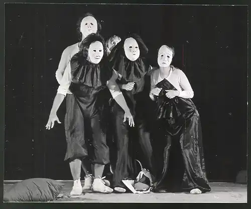 Fotografie Helmut Raddatz, Berlin-Weissensee, Pantomimische Theater-Vorstellung