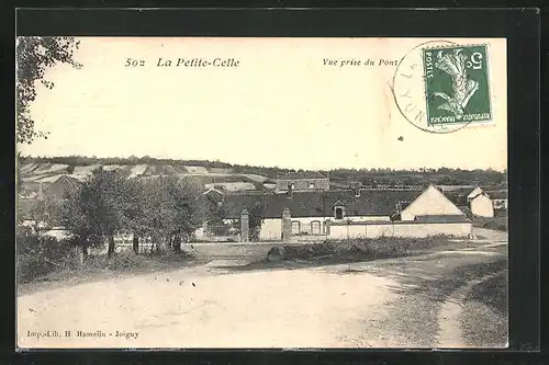 AK La Petite-Celle, Vue prise du Pont