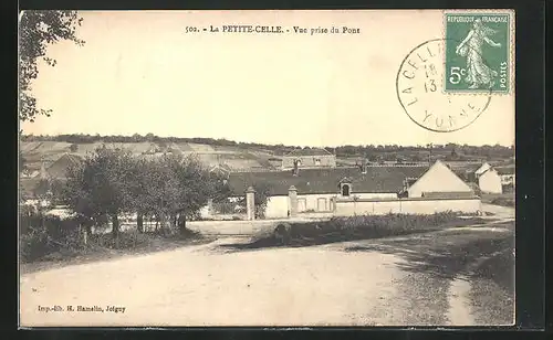 AK La Petite-Celle, Vue prise du Pont