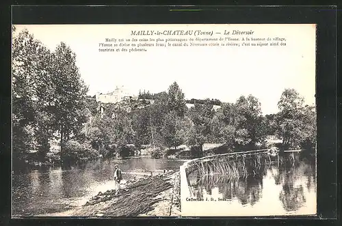 AK Mailly-le-Chateau, le Déversoir