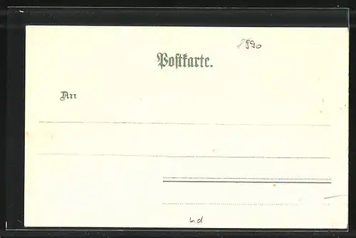 Lithographie Lindau / Bodensee, Panorama und Wappen