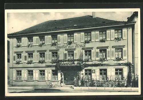 AK Haslach i. K., Hotel zum goldenen Kreuz