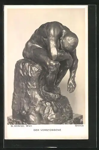 AK Bronze Der Verstossene von G. Ambrosi