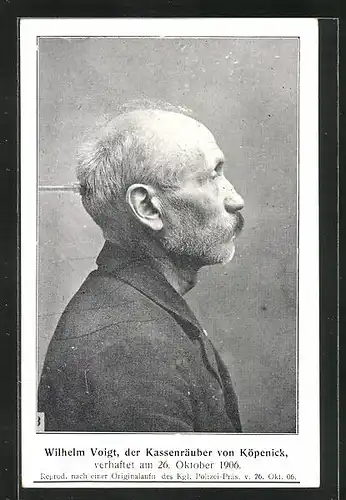 AK Wilhelm Voigt, der Kassenräuber von Köpenick