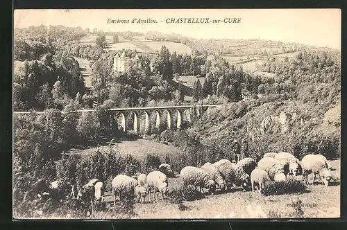 AK Chastellux-sur-Cure, Vue panoramique