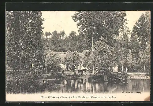 AK Charny, les Bords de l'Ouanne, le Foulon