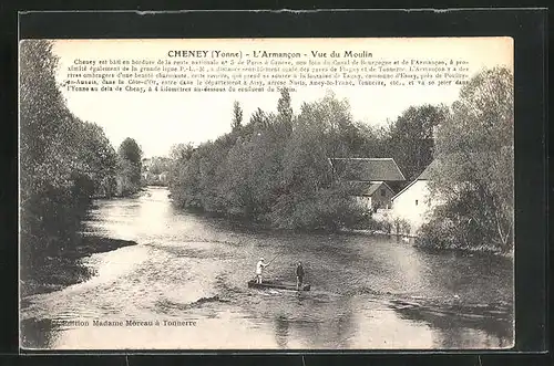 AK Cheney, l'Armancon, Vue du Moulin