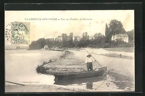 AK Villeneuve-sur-Yonne, l'Abreuvoir