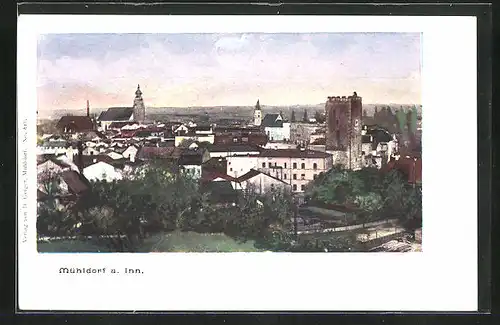 AK Mühldorf / Inn, Totalansicht