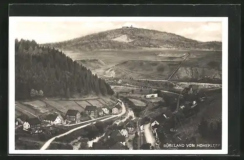 AK Höhlenort Rübeland, Panoramablick vom Hohekleef