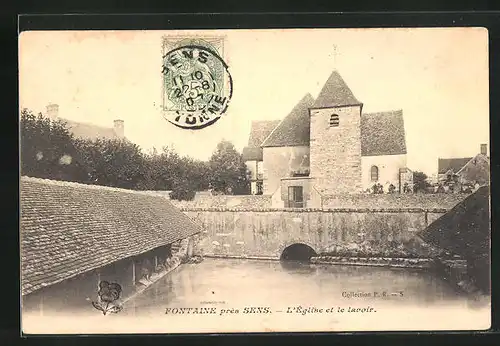 AK Fontaine, L`Èglise et le lavoir