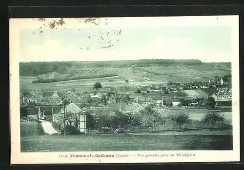 AK Fontaine-la-Gaillarde, Vue gènèrale prise au Tèlèobjectif