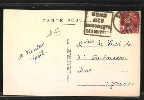 AK Fontaine-la-Gaillarde, Vue gènèrale prise au Tèlèobjectif