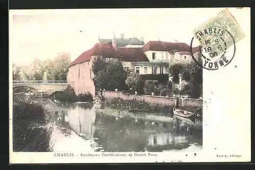 AK Chablis, Anciennes Fortifications et Grand Pont