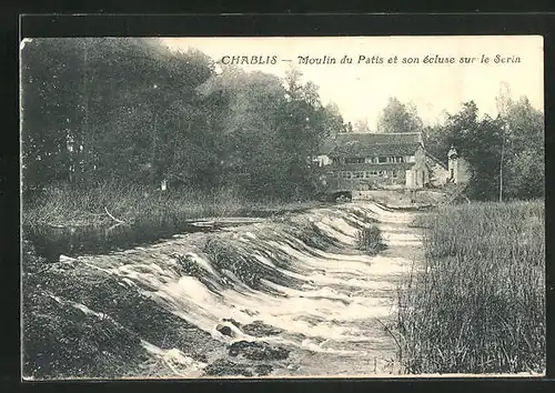 AK Chablis, Moulin du Patis et son ècluse sur le Serin