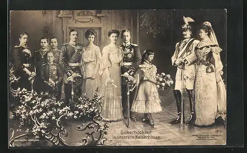 AK Silberhochzeit in unserem Kaiserhause von Preussen