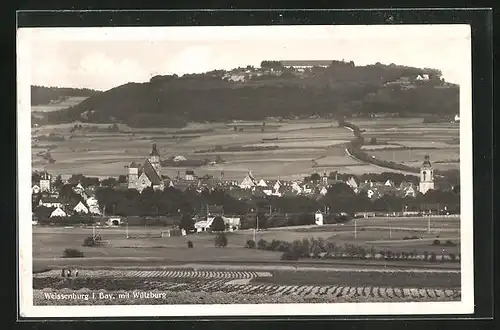 AK Weissenburg i. Bay., Gesamtansicht mit Wülzburg