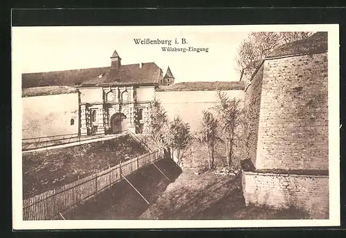 AK Weissenburg i.B., Wülzburg-Eingang