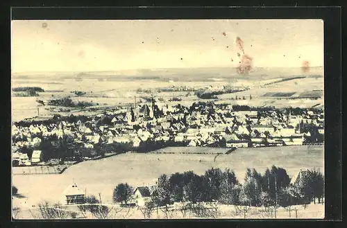 AK Weissenburg i.B., Totalansicht aus der Vogelschau