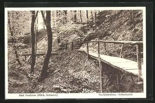 AK Bad Buckow (Märk. Schweiz), Teufelsbrücke-Silberkehle