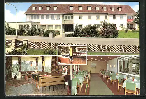 AK Neustadt /Aisch, Vier Ansichten vom Hotel Römerhof