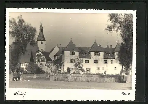 AK Neuhof, Ortspartie mit Kirche