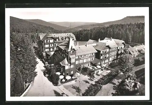 AK Bühl / Schwarzwald, Hotel-Kurhaus Hundseck an der Schwarzwaldhochstrasse