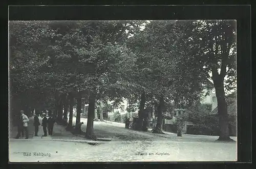 AK Bad Rehburg, Partie am Kurplatz