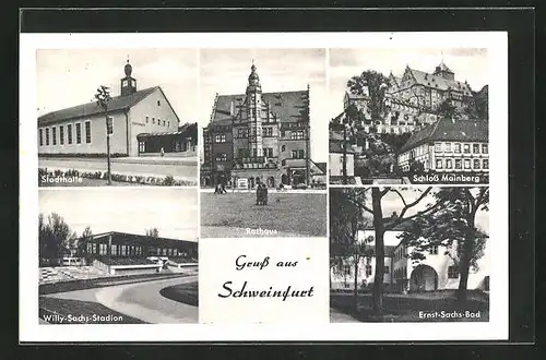 AK Schweinfurt, Stadthalle, Willy-Sachs-Stadion, Schloss Mainberg, Ernst-Sachs-Bad