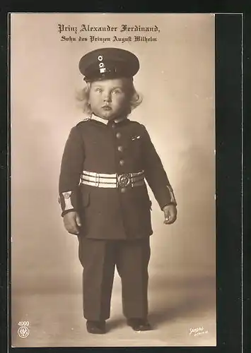 AK Prinz Alexander Ferdinand, Sohn des Prinzen August Wilhelm
