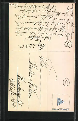 AK Prinzessin August Wilhelm von Preussen, im warmen schwarzen Kostüm