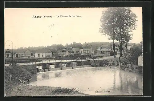 AK Rogny, Le Deversoir du Loing, an der Schleuse