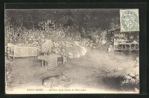 AK Saint-More, Interieur de la Grotte du Pere Leleu