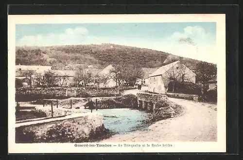 AK Quarre-les-Tombes, La Trinquelin et la Roche brulee