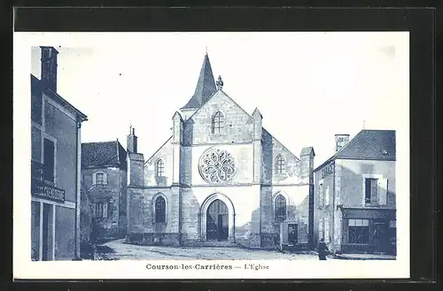 AK Courson-les-Carrieres, L`Eglise, Facade