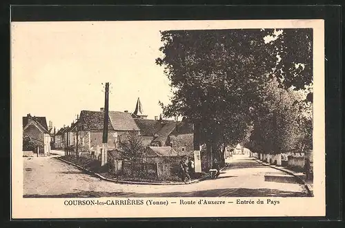 AK Courson-les-Carrieres, Route d`Auxerre, Entree du Pays