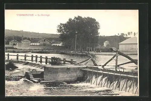 AK Vermenton, Le Barrage, am Wassersturz