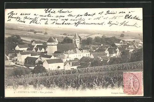 AK Chitry-le-Fort, Vue Generale, L`Eglise