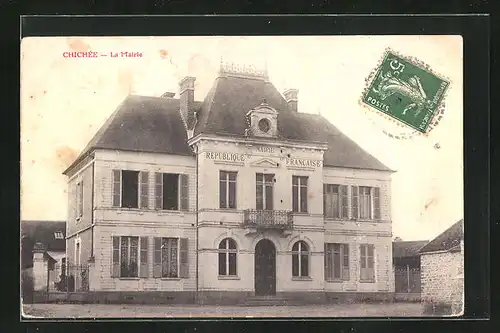 AK Chichee, La Mairie Republique Francaise