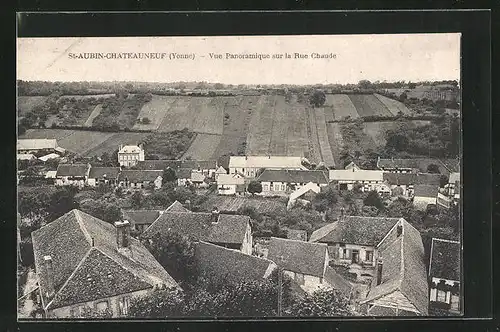 AK Saint-Aubin-Chateauneuf, Vue Panoramique sur la Rue Chaude