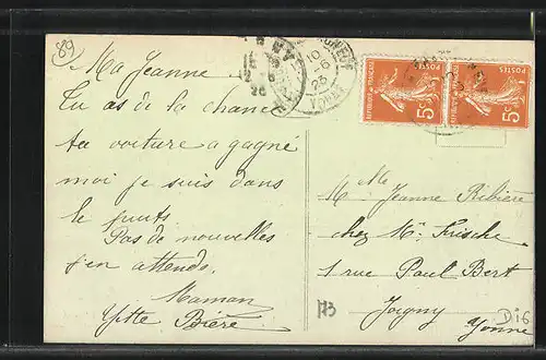 AK Saint-Aubin-Chateauneuf, Vue Generale, L`Eglise